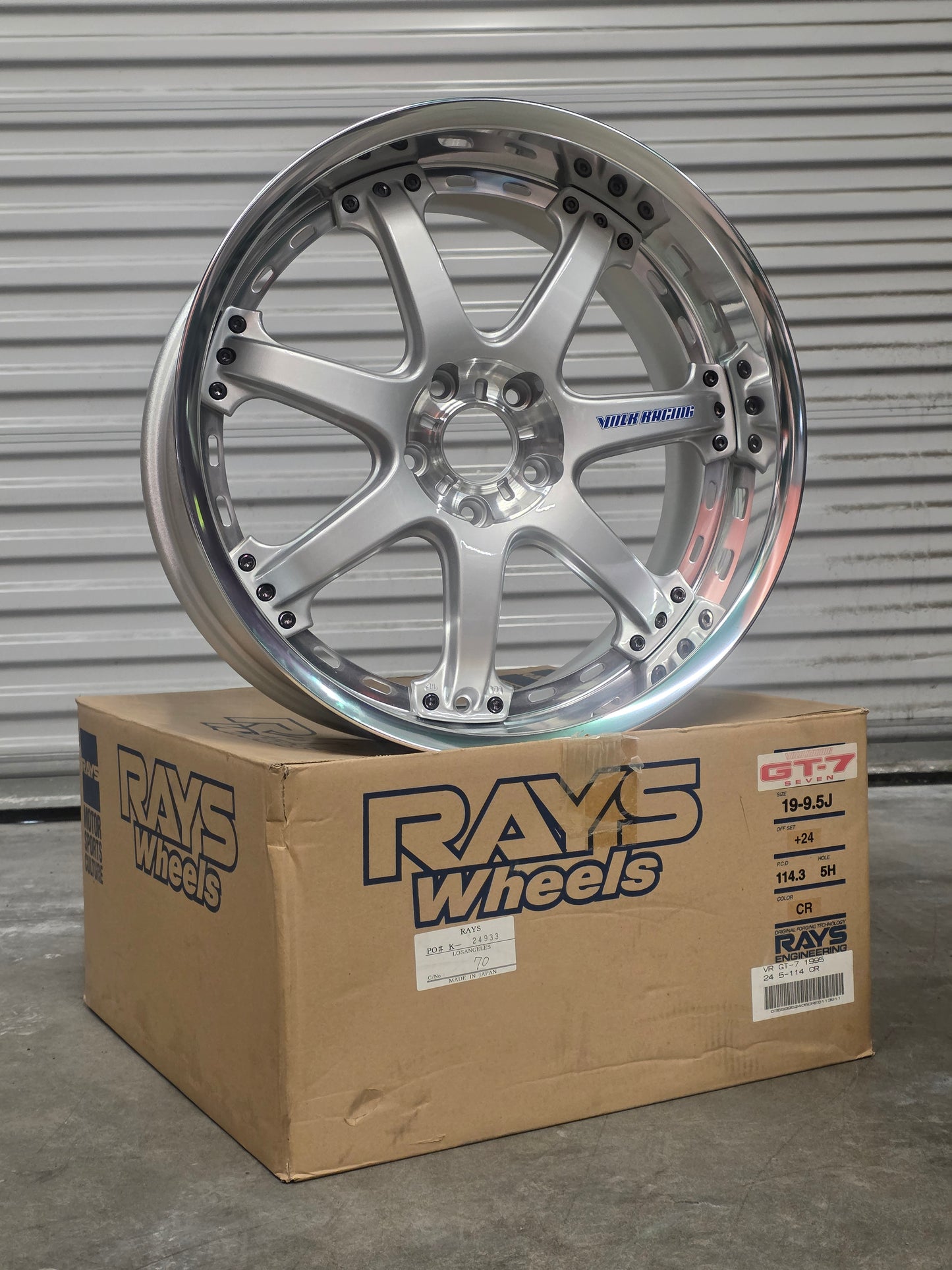 RAYS Volk Racing GT-7 
19x9.5+24 5x114.3, Brand New 1 Wheel Only! Tokyo Drift