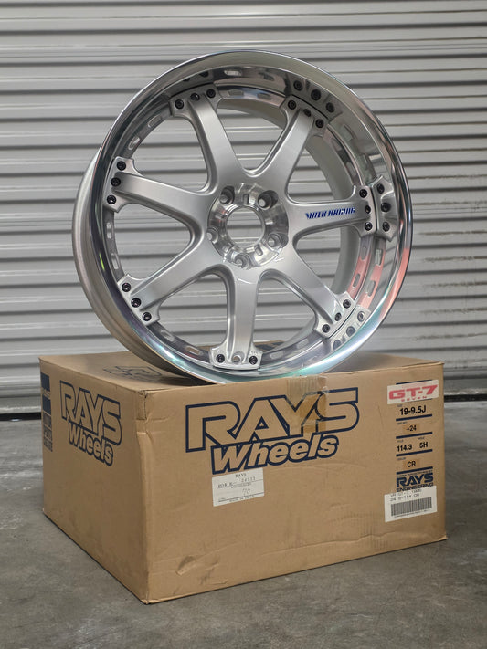 RAYS Volk Racing GT-7 
19x9.5+24 5x114.3, Brand New 1 Wheel Only! Tokyo Drift