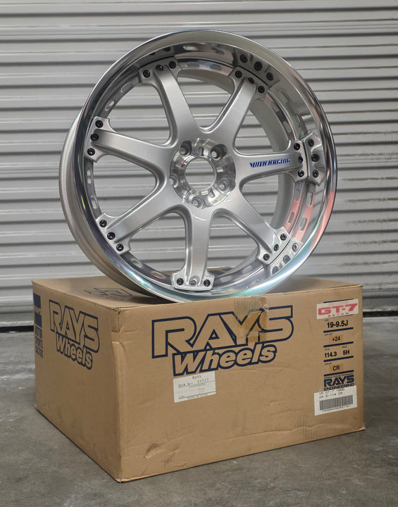 Volk Racing GT-7 Wheel 19x9.5 +24 5x114.3 NOS 2005 Tokyo Drift JDM RAYS