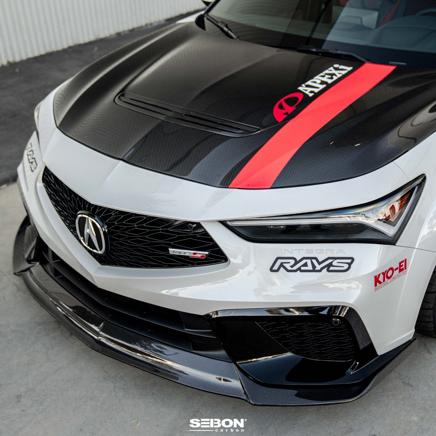 2024-2025 Acura Integra Type S OE-Style Double-Sided Carbon Fiber Hood — Seibon Carbon (HD24ACINS-OE-DS)