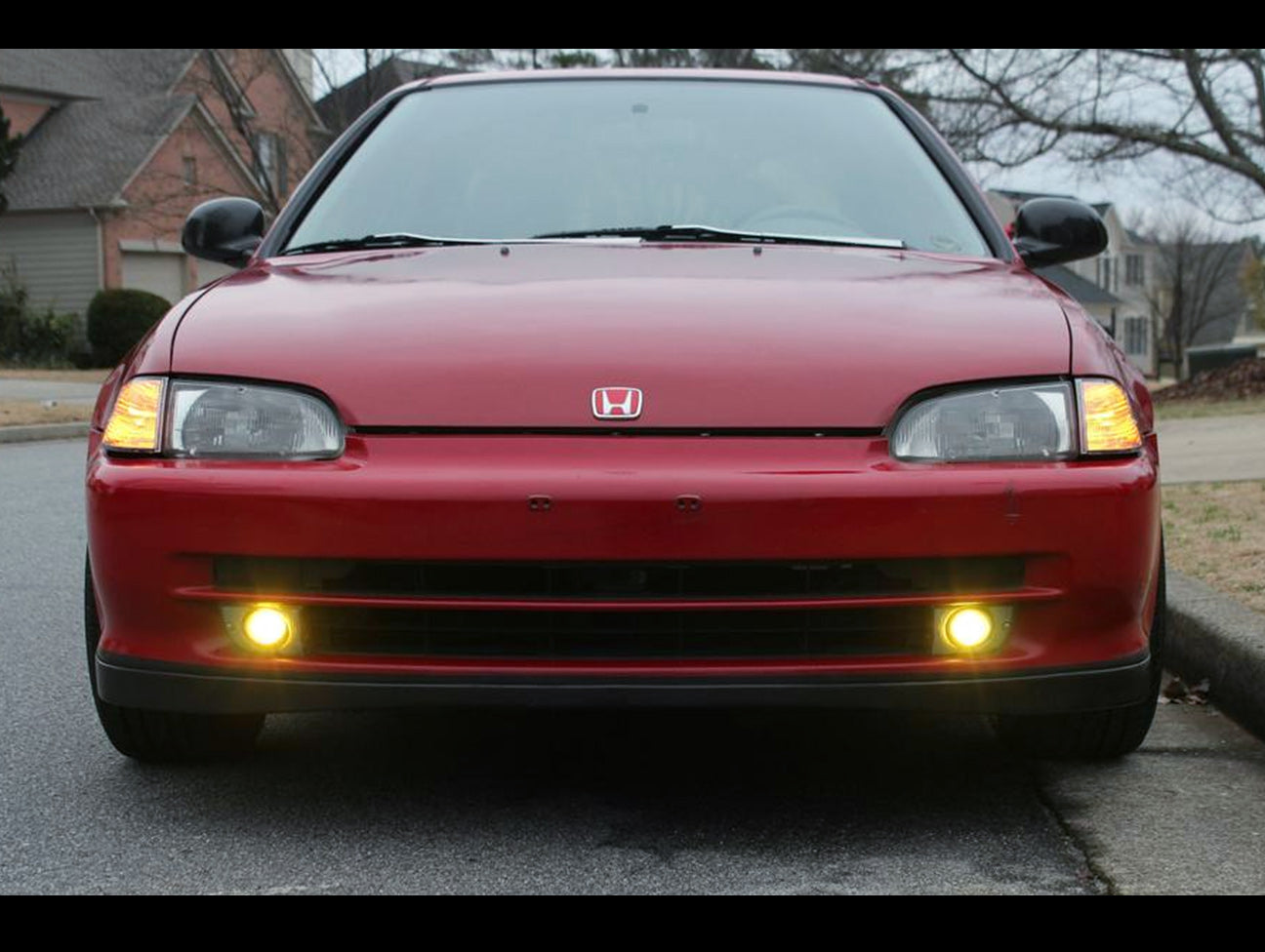 OEM Style Yellow Fog Light Kit - 1992-1995 Honda Civic Sedan (EG) | JDMCarboy