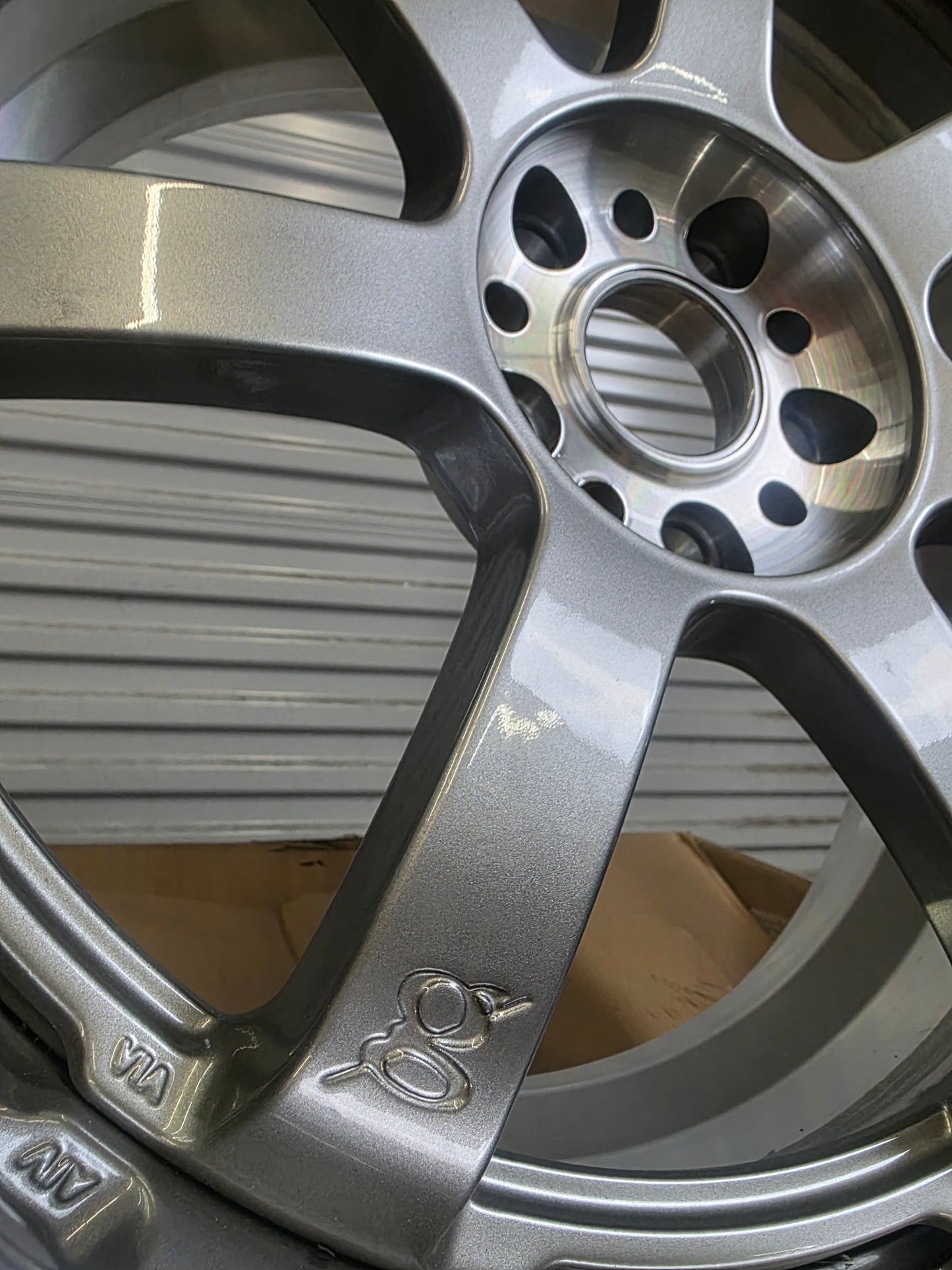 Gram Lights 57S Pro 19x10 +5 5x114.3 Gloss Silver | RARE BNIB 2006 RAYS JDM Wheel