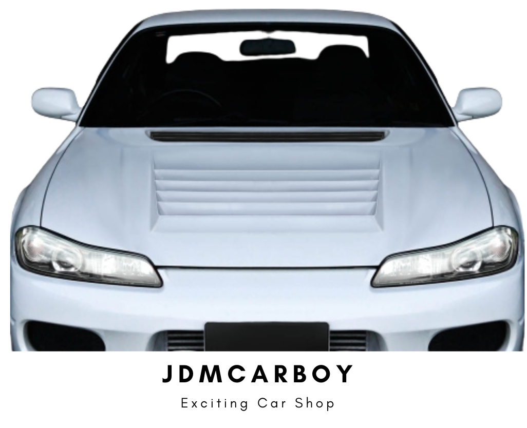 1999-2002 Nissan Silvia S15 D1 Spec Fiberglass Hood - Single Piece with Aerodynamic Design