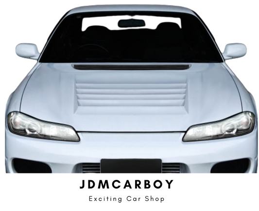 1999-2002 Nissan Silvia S15 D1 Spec Fiberglass Hood - Single Piece with Aerodynamic Design