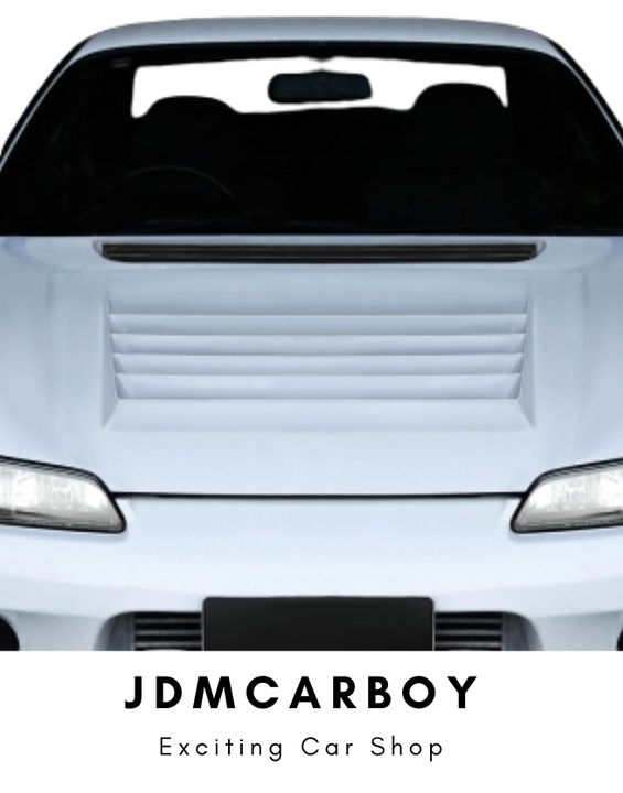 1999-2002 Nissan Silvia S15 D1 Spec Fiberglass Hood - Single Piece with Aerodynamic Design