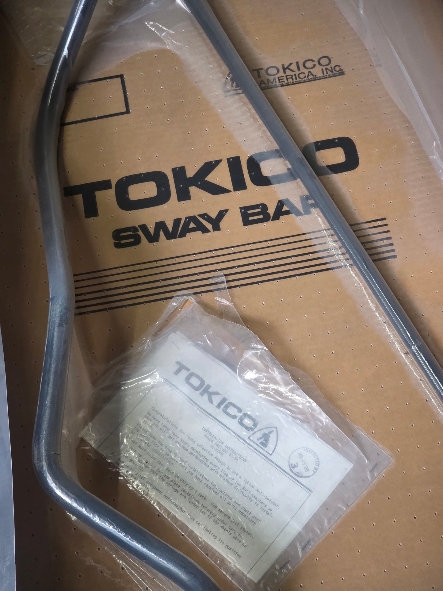 Tokico Front & Rear Sway Bar SB-5040 – Honda Prelude 83-85 Anti-Sway Bar