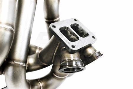 PLM Power Driven T4 Top Mount Turbo Manifold | Dual 44mm Wastegates | B16 B18 B20