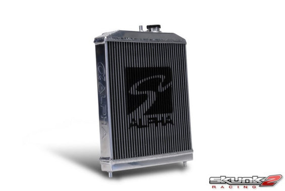 Skunk2 Alpha Series 92-00 Honda Civic Radiator (Half Size) (Dual Core) Manual Transmission