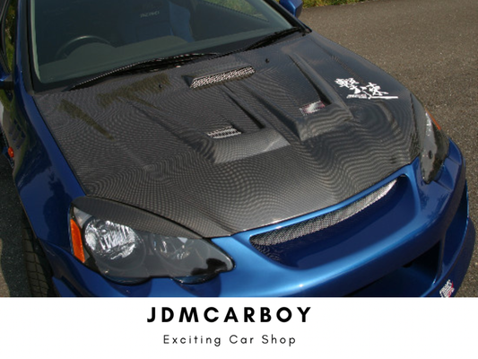 ChargeSpeed Carbon Vented Hood - Acura RSX DC5 2002-2006 | JDM Carbon Fiber Hood CS207HCV