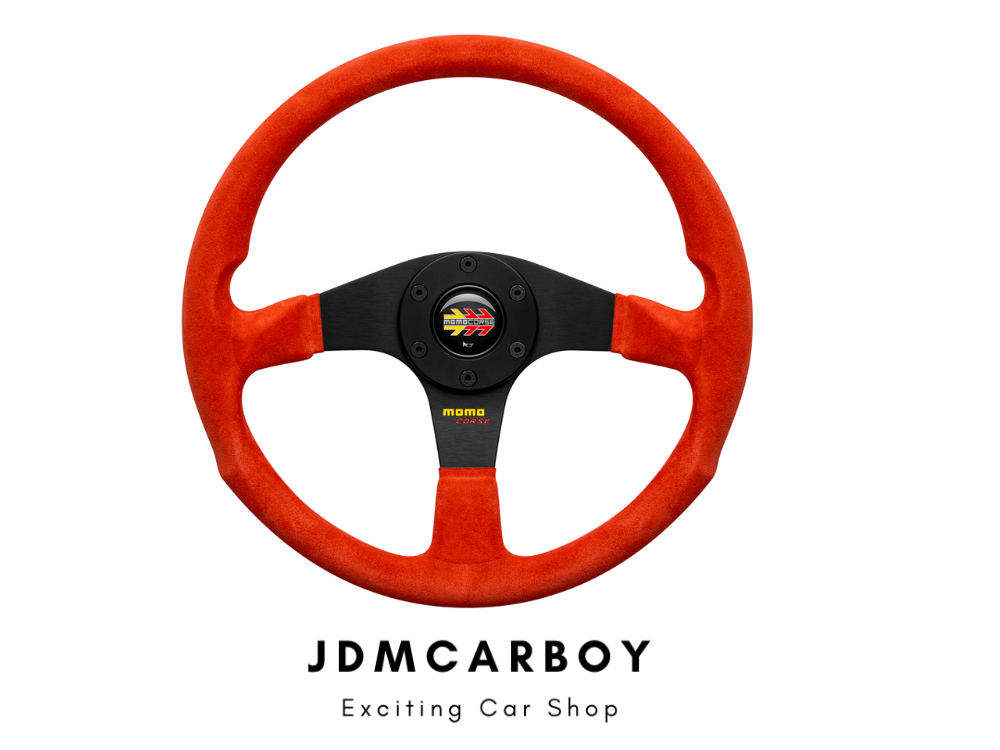 MOMO Corse 2.0 Suede Steering Wheel 350mm - Red | MO-VMCO2SRE351PR | JDMCarboy