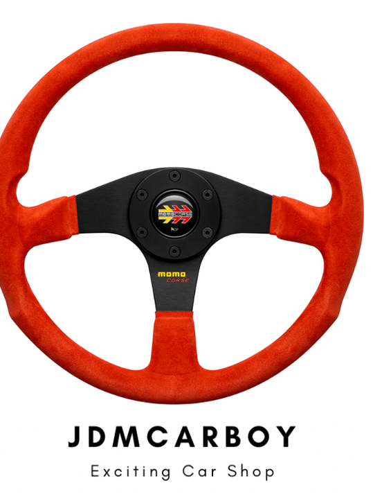 MOMO Corse 2.0 Suede Steering Wheel 350mm - Red | MO-VMCO2SRE351PR | JDMCarboy