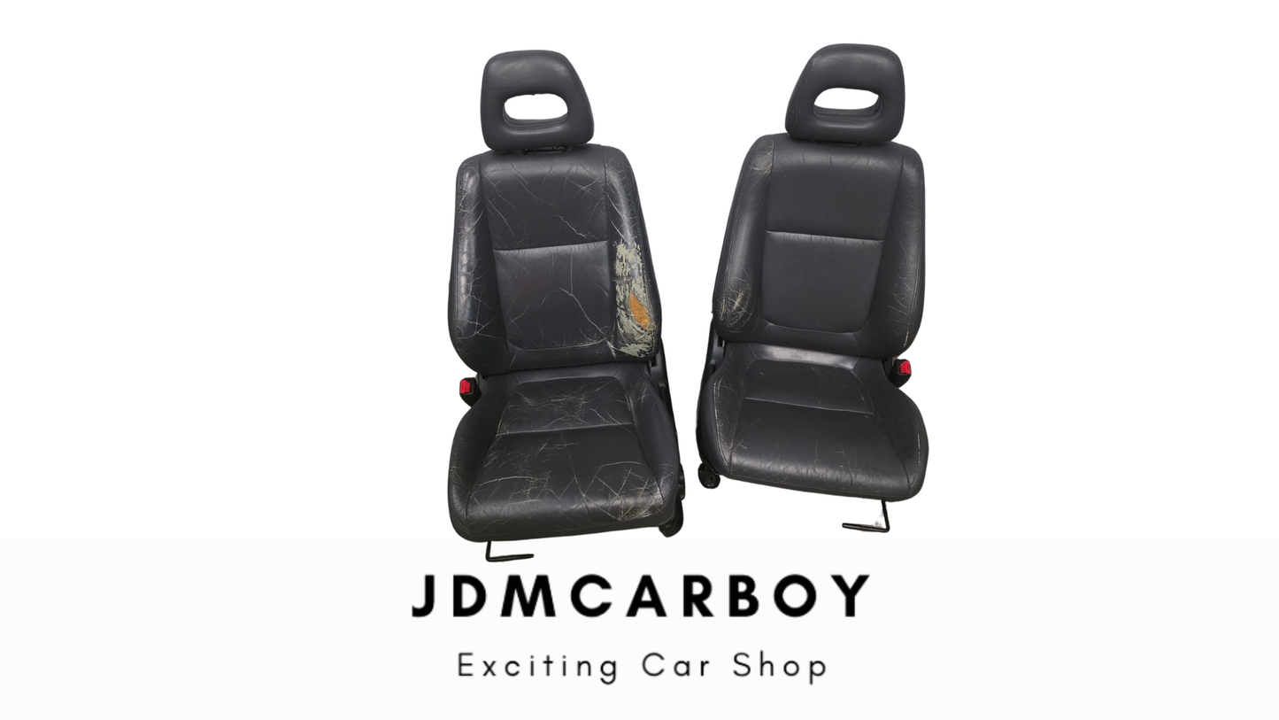 94-01 Acura Integra GSR DC2 Gray Leather Front Seats (Also Fits Civic EG/EK)