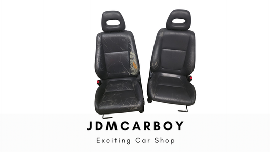 94-01 Acura Integra GSR DC2 Gray Leather Front Seats (Also Fits Civic EG/EK)