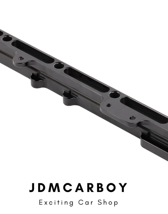 AEM Black High Volume Fuel Rail 88-95 Honda Civic D15 D16 | 25-108BK - JDM Tuner EF/EG Fuel Delivery Beast