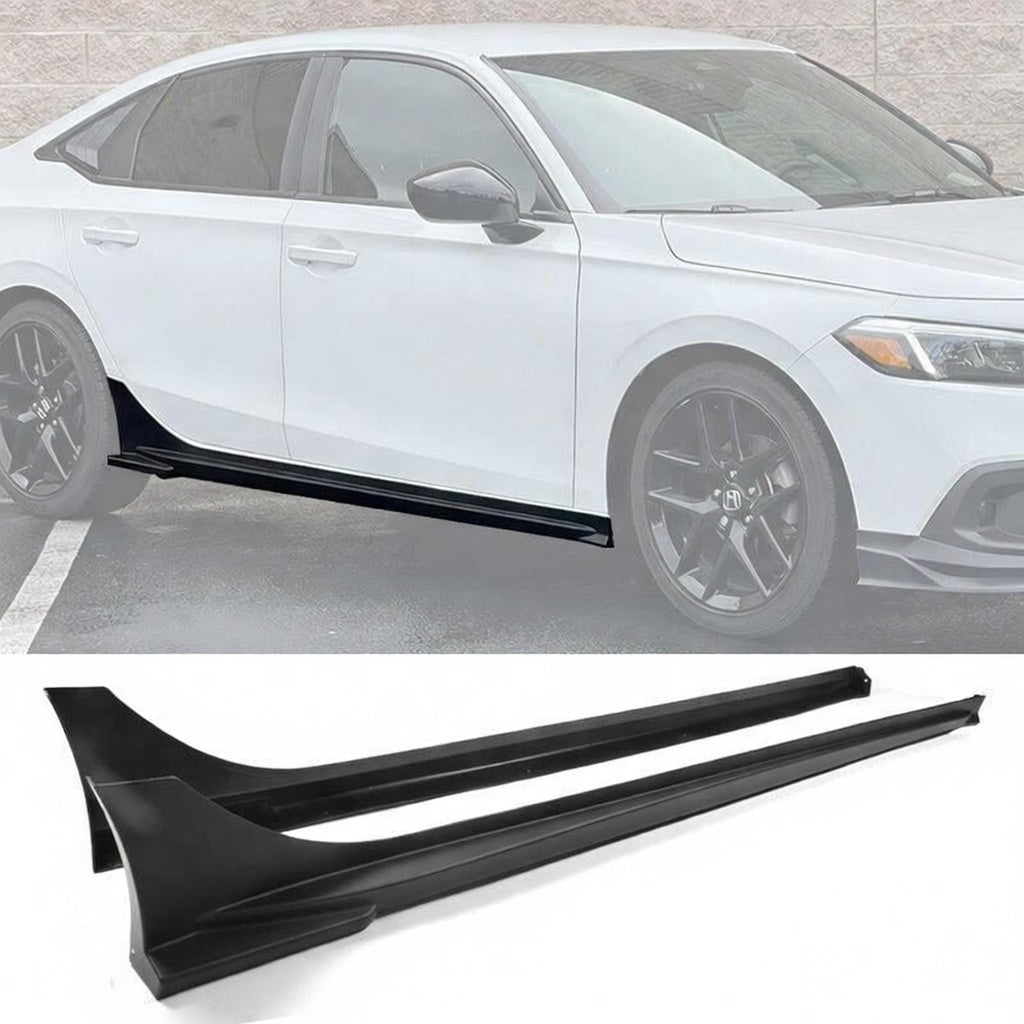 2022-2026 Honda Civic Sedan Mugen Style Side Skirts - Gloss Black