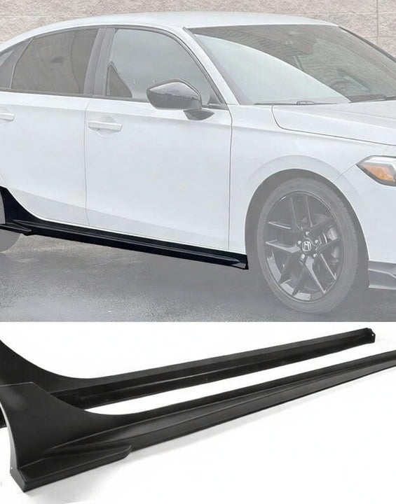 2022-2026 Honda Civic Sedan Mugen Style Side Skirts - Gloss Black