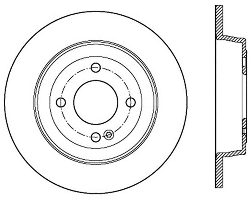 StopTech Sport Drilled & Slotted Rotor - Rear Left