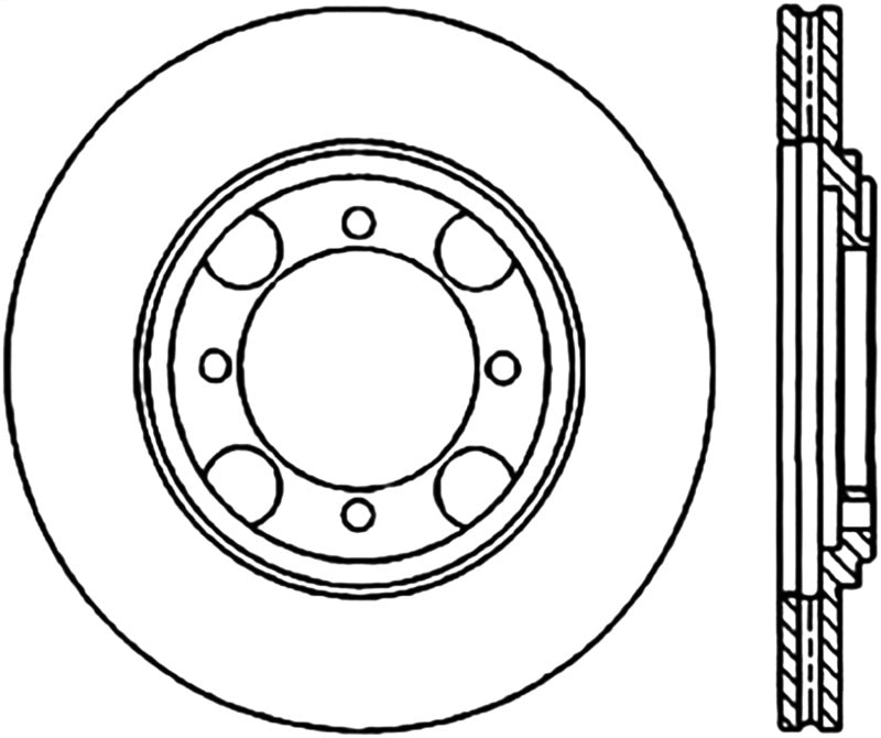 StopTech Slotted & Drilled Sport Brake Rotor