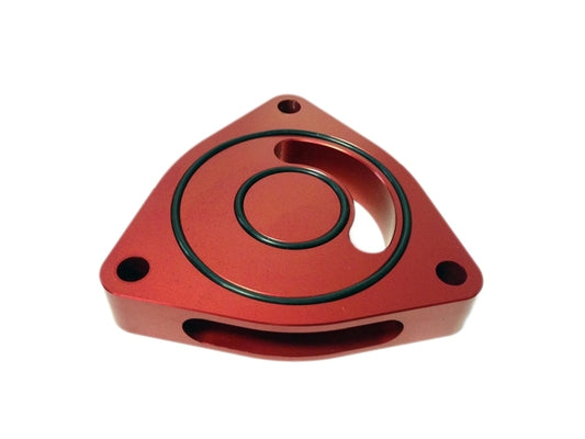 Torque Solution Blow Off BOV Sound Plate (Red): Kia Optima 2.0T