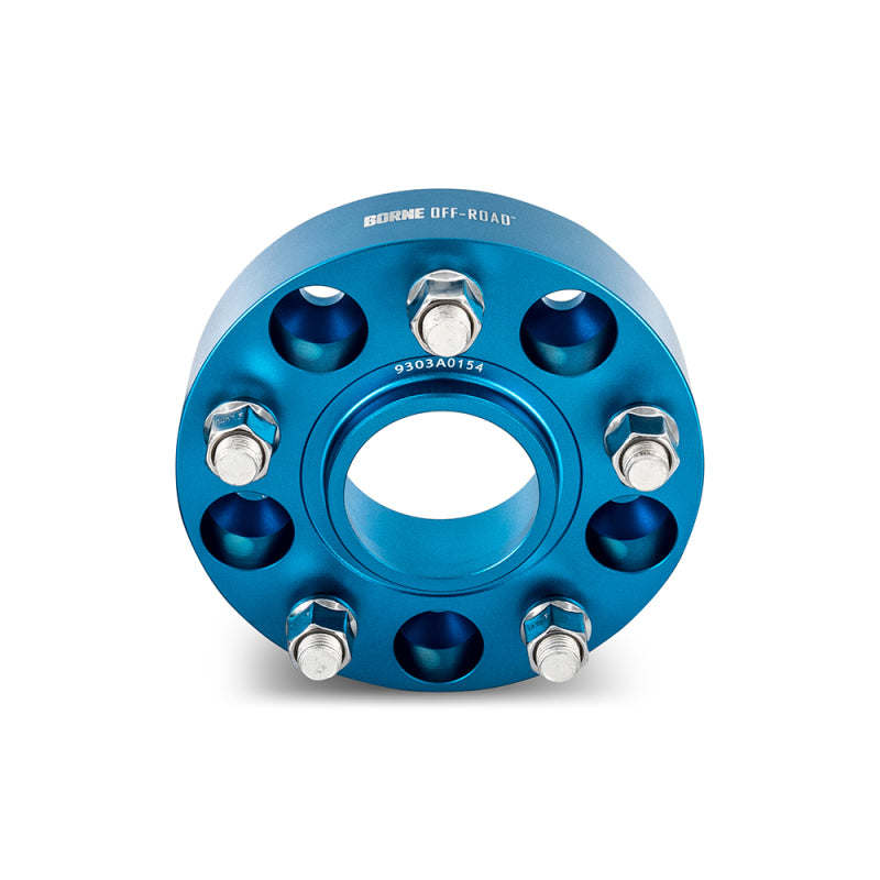 Mishimoto Borne Off-Road Wheel Spacers - 5x127 - 71.6 - 45mm - M14 - Blue