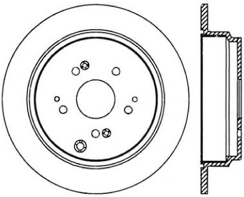 StopTech SportStop Cryo 02-04 Honda Odyssey Rear Rotor