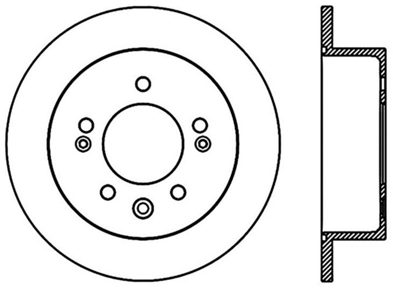 StopTech Sport Drilled & Slotted Rotor - Front Left