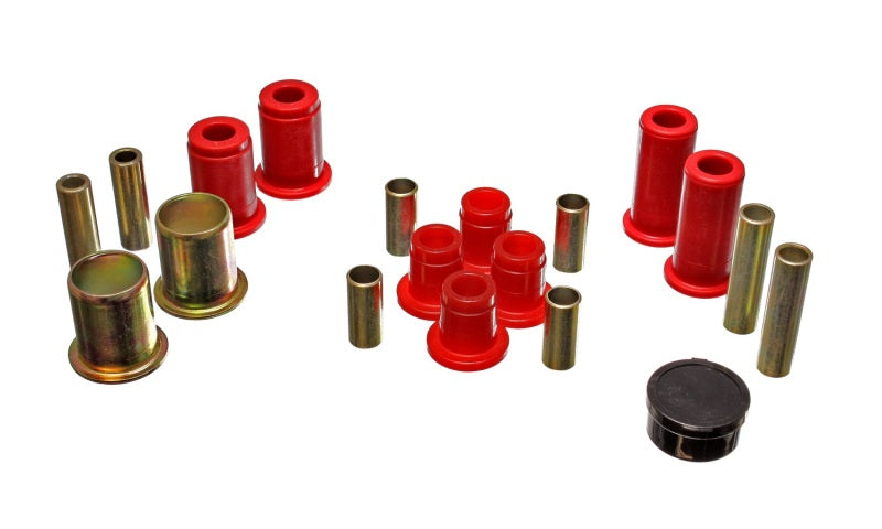 Energy Suspension 87-96 Dodge Dakota 2WD Red Front End Control Arm Bushing Set