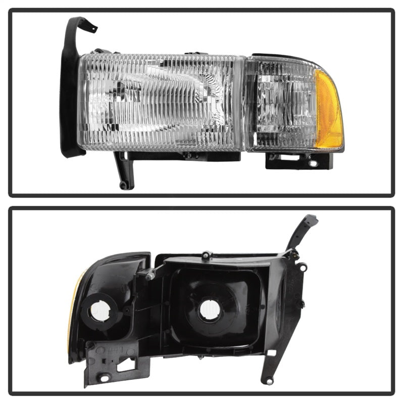 xTune 94-01 Dodge Ram 1500 (Excl Sport) Headlights w/Corner - OEM Left (HD-JH-DR94-OE-L)