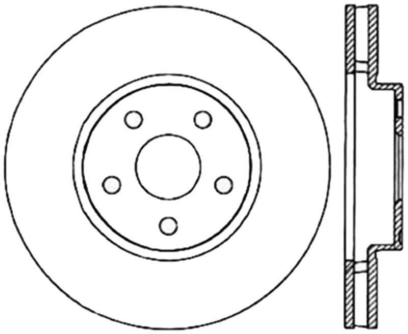 StopTech Slotted & Drilled Sport Brake Rotor