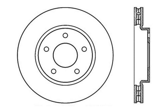 StopTech Slotted & Drilled Sport Brake Rotor