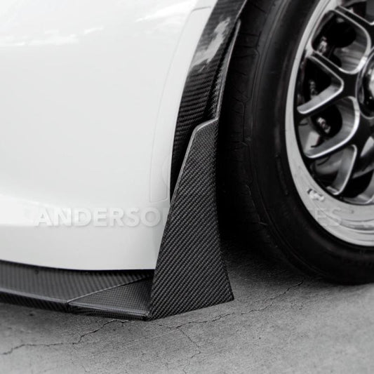 Anderson Composites 14+ Chevrolet Corvette C7 Z06 Front Bumper Canards