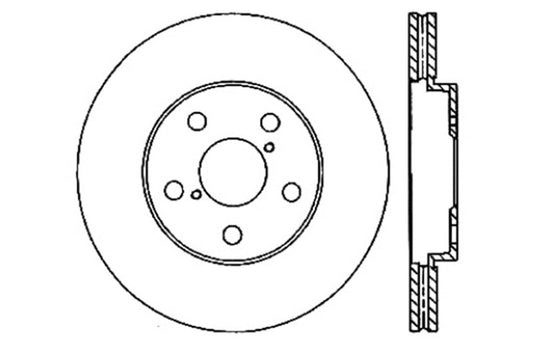 StopTech Slotted & Drilled Sport Brake Rotor