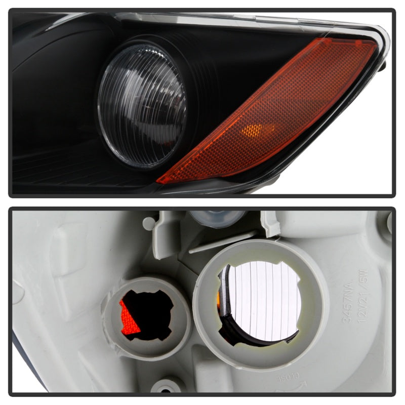 xTune 07-09 Toyota Camry Halogen OEM Headlights - Black (HD-JH-TCAM08-AM-BK)