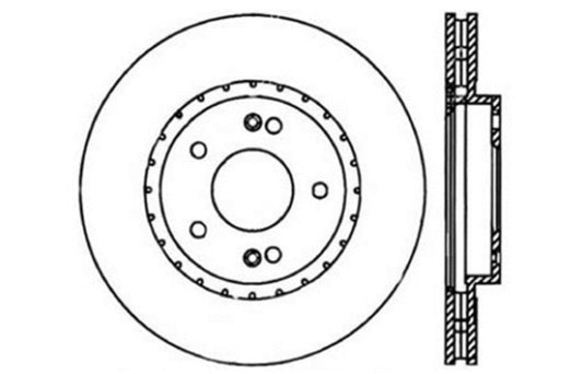 StopTech Slotted & Drilled Sport Brake Rotor