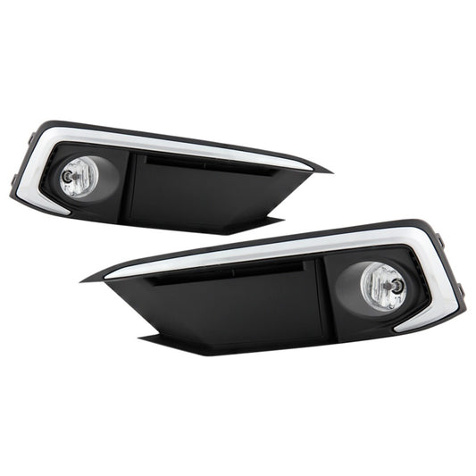 Spyder Honda Civic 2019+  Coupe/Sedan Chrome Trim OEM Fog Light w/OEM Fit Switch - Clear