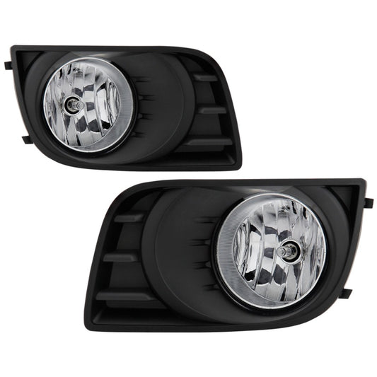Spyder Toyota Sequoia 08-16 OEM Style Fog Lights w/OEM Fit Switch - Fog Bulbs-4145(Included) - Clear