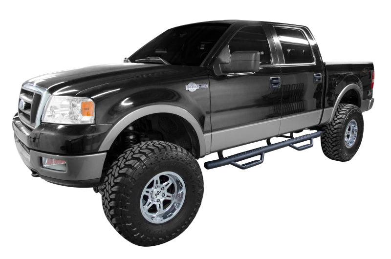 Go Rhino 04-08 Ford F-150 Dominator Classic D2 SideSteps - Cab Length - Tex Blk