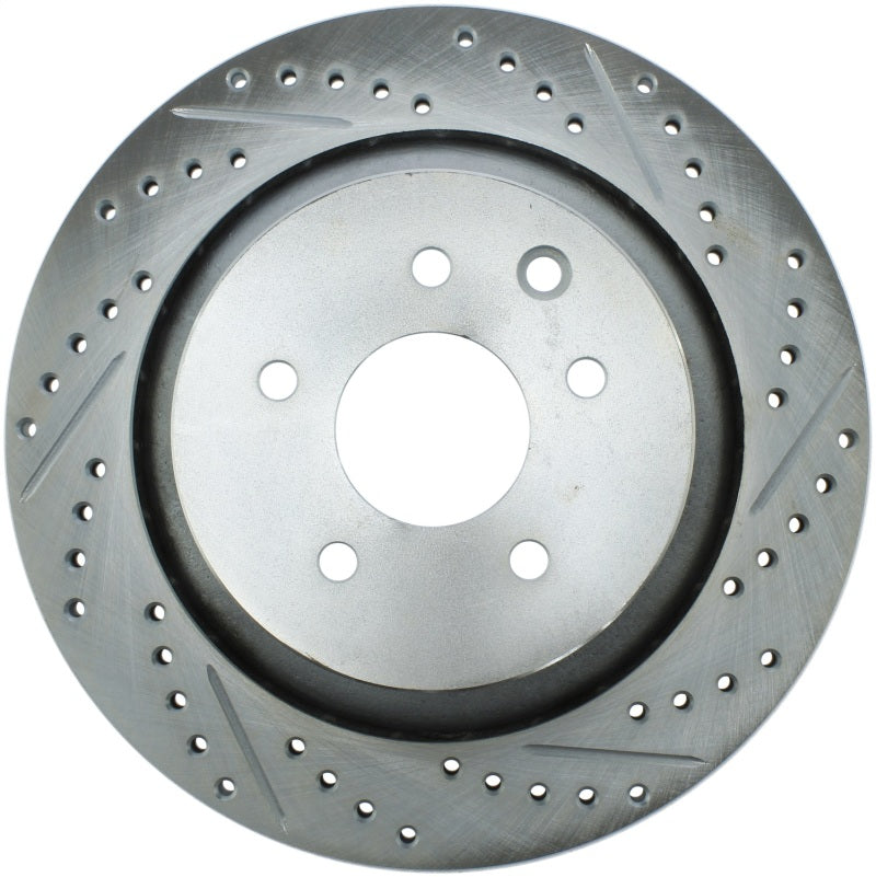 StopTech Select Sport 14-16 Infiniti Q60 Drilled and Slotted Rear Left Brake Rotor