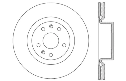 StopTech Slotted & Drilled Sport Brake Rotor