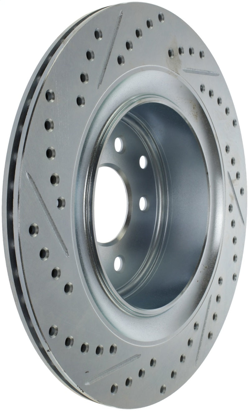 StopTech Select Sport 14-16 Infiniti Q60 Drilled and Slotted Rear Left Brake Rotor