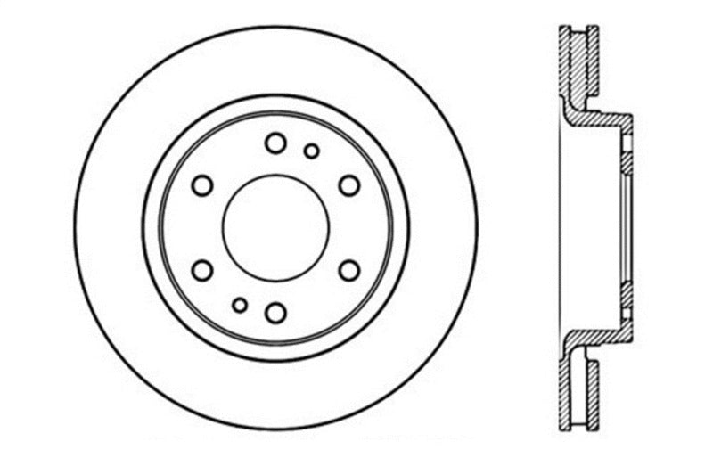 StopTech Slotted & Drilled Sport Brake Rotor