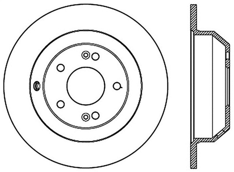 StopTech Sport Drilled & Slotted Rotor - Rear Left