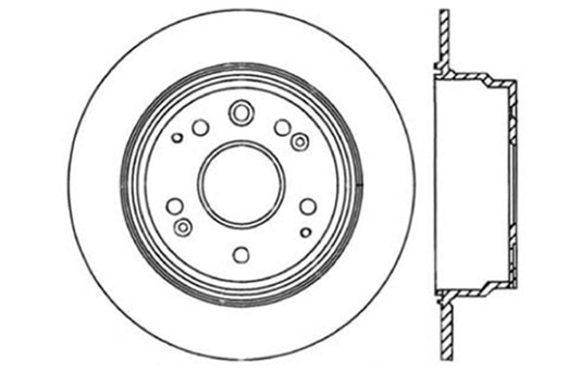 StopTech Slotted & Drilled Sport Brake Rotor