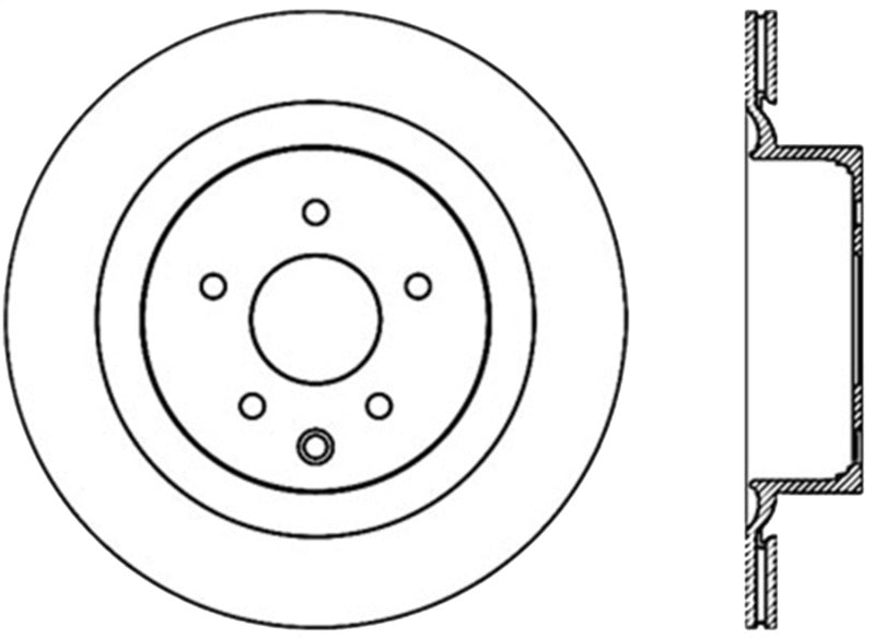 StopTech SportStop 14-16 Infiniti Q60 Slotted & Drilled Front Left CRYO Rotor