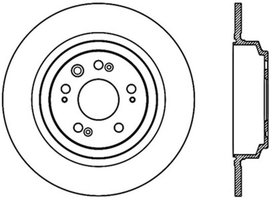 StopTech Sport Cross Drilled Brake Rotor - Front Right