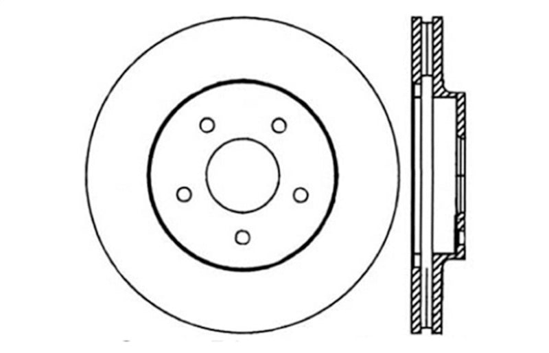 StopTech Slotted & Drilled Sport Brake Rotor