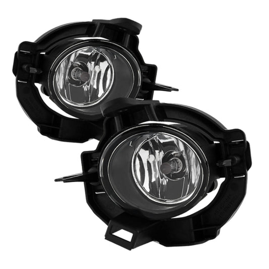 Spyder Nissan Rogue 2008-2013 OEM Fog Lights W/Cover and Switch Clear FL-NRO07-C