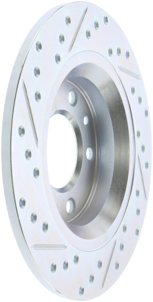 StopTech Select Sport 06-15 Mazda Miata MX-5 Slotted & Drilled Vented Left Rear Brake Rotor