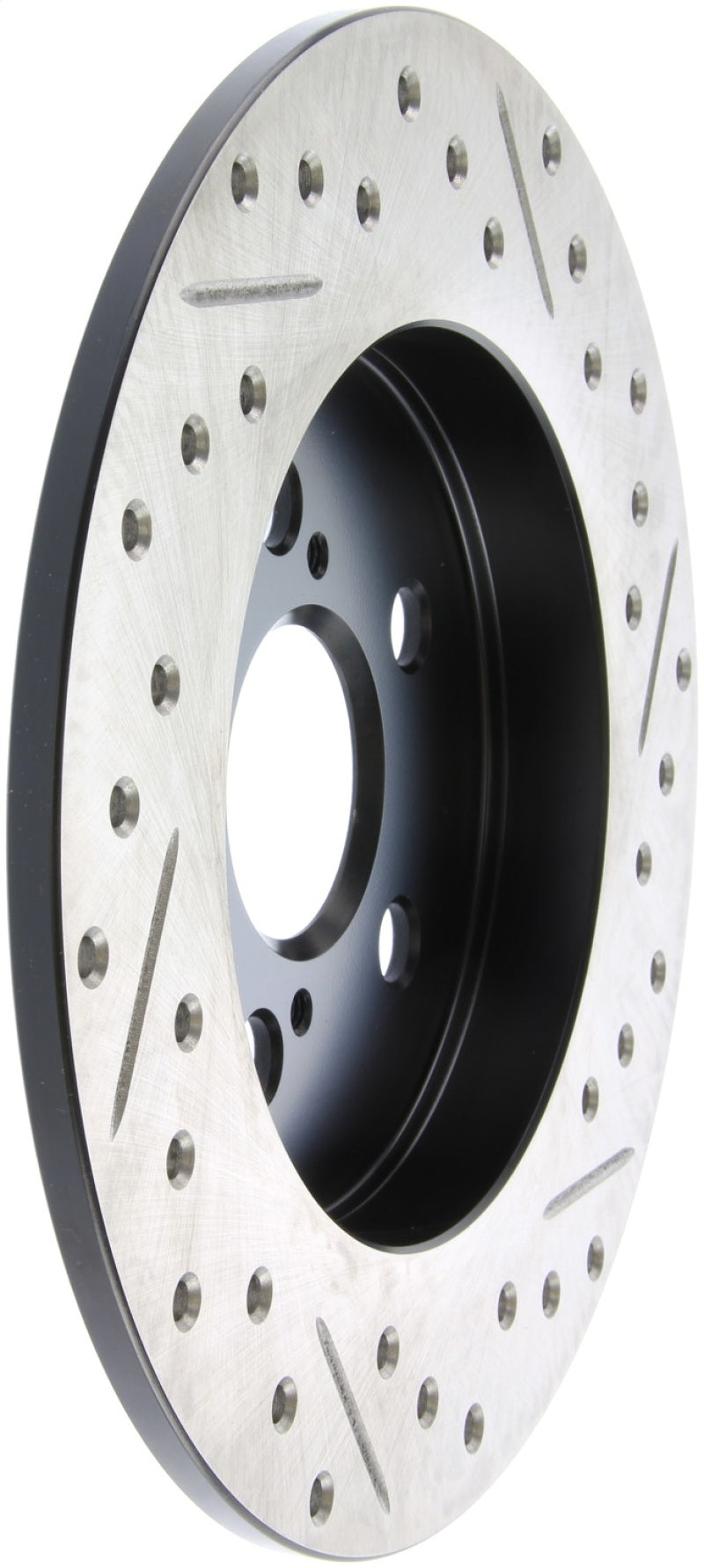 StopTech SportStop 11-12 Lexus CT200H / 09-10 Pontiac Vibe Slotted & Drilled Right Rear Rotor