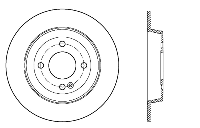 StopTech Sport Drilled & Slotted Rotor - Rear Left